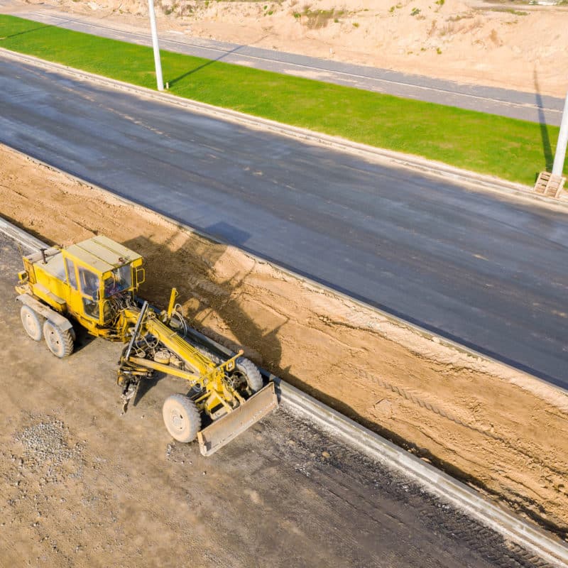 Asphalt grading & excavation services - Morgan Pavement