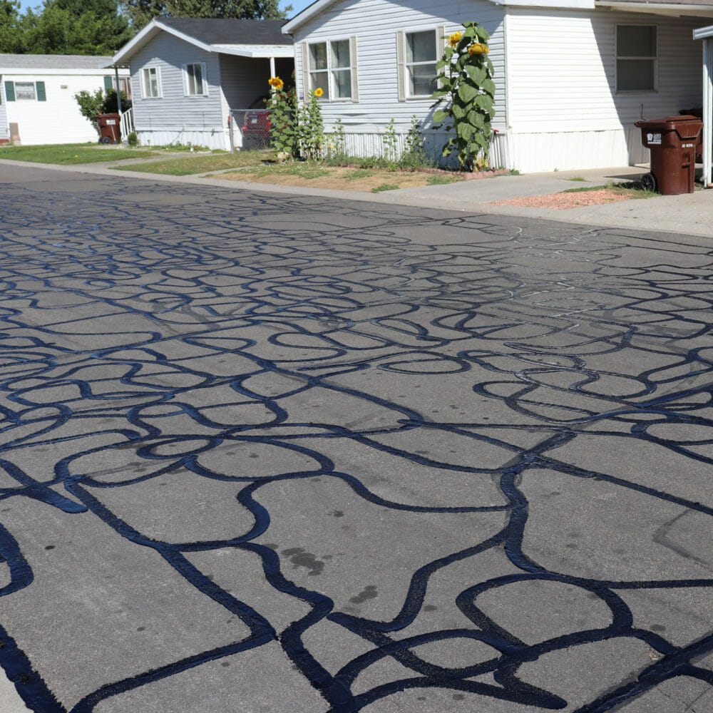 asphalt crack sealing in Salt Lake City - Utah asphalt services