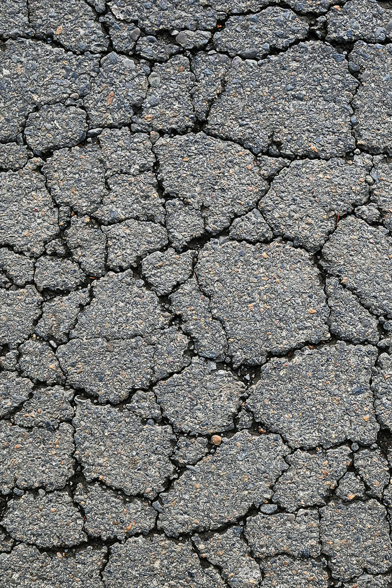 alligator cracking -asphalt cracks needing repair