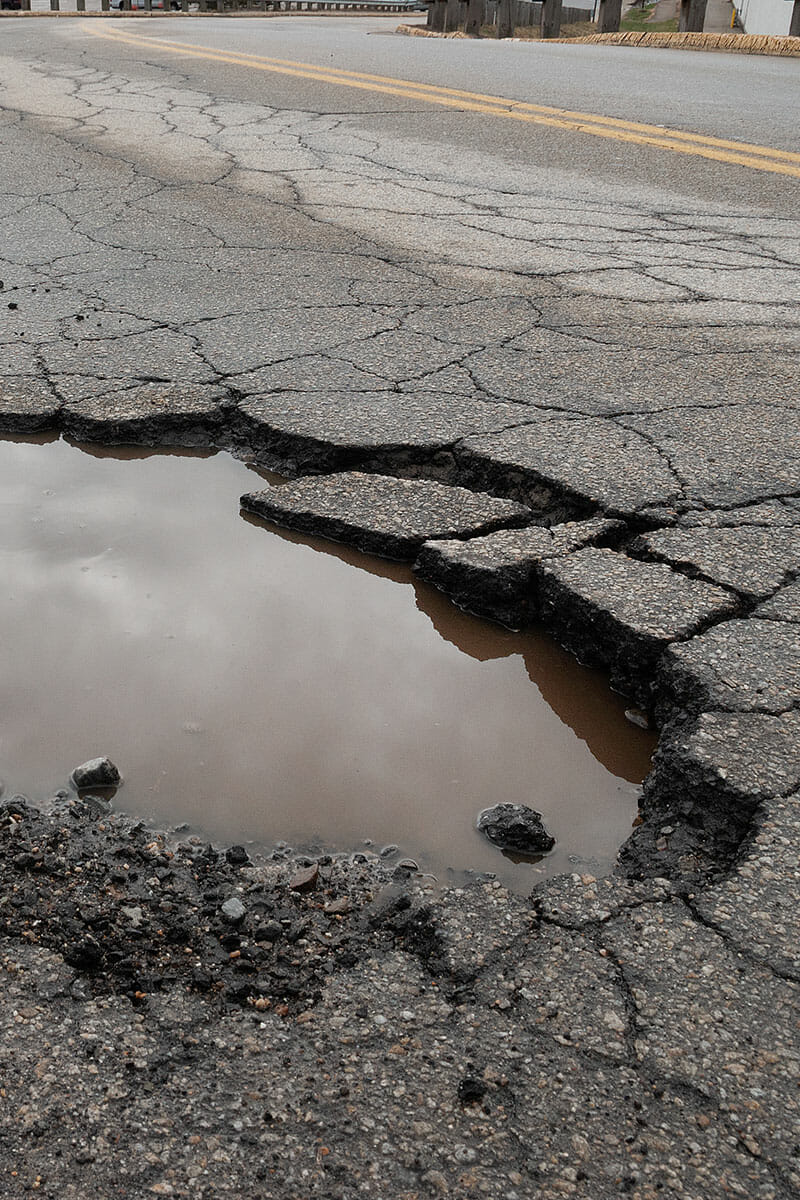 asphalt potholes - how to fix asphalt and fill in potholes in the road